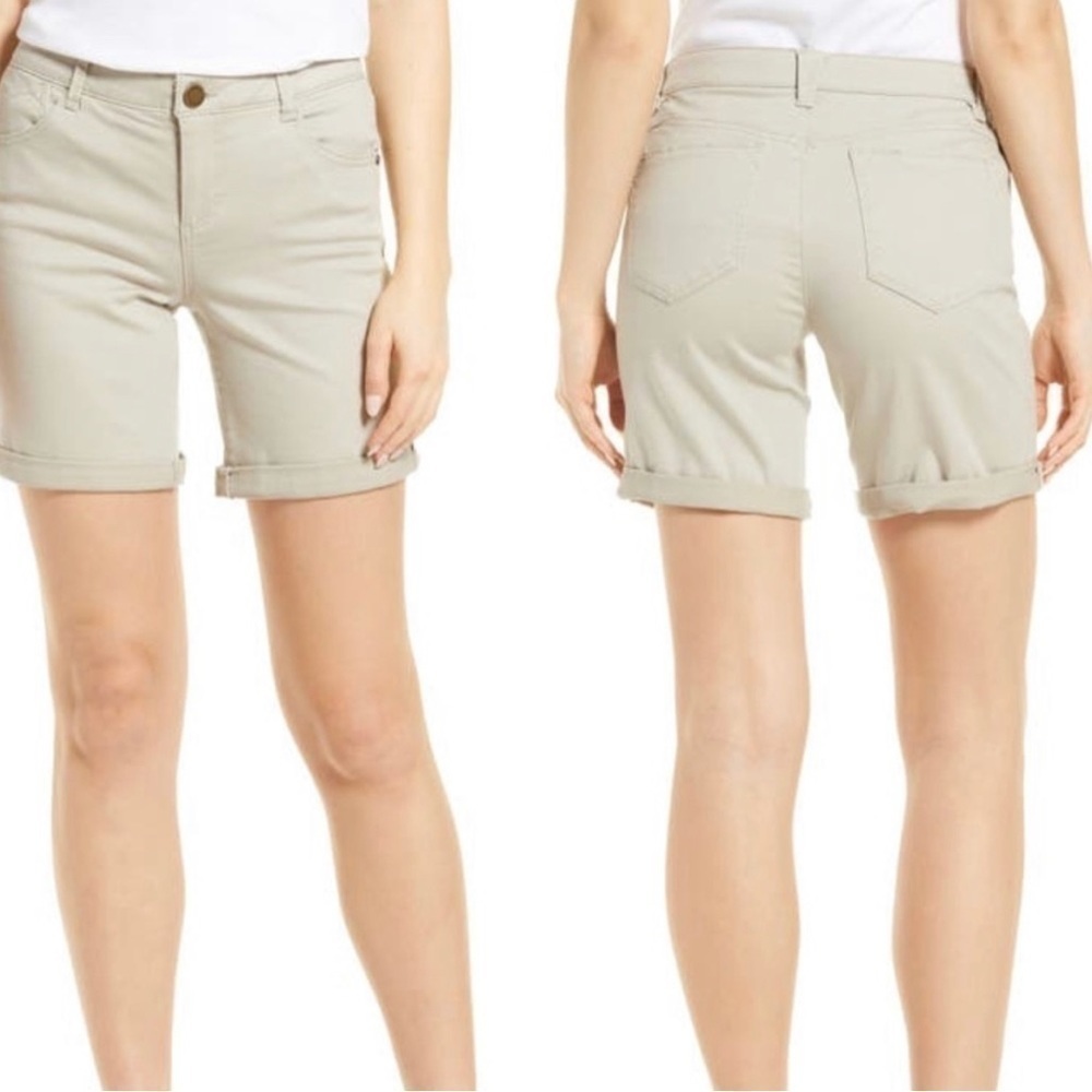 WIT & WISDOM ‘AB’ SOLUTION ROLL CUFF  TAN SHORTS NEW